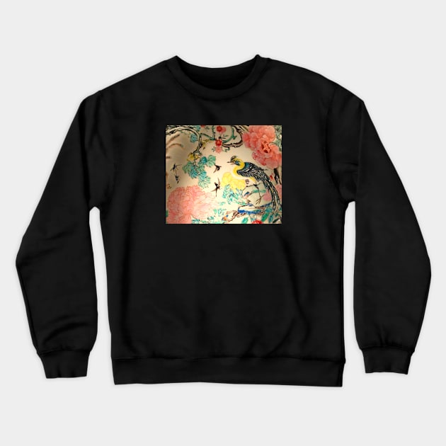 Birds and Peonies Crewneck Sweatshirt by ALifeSavored